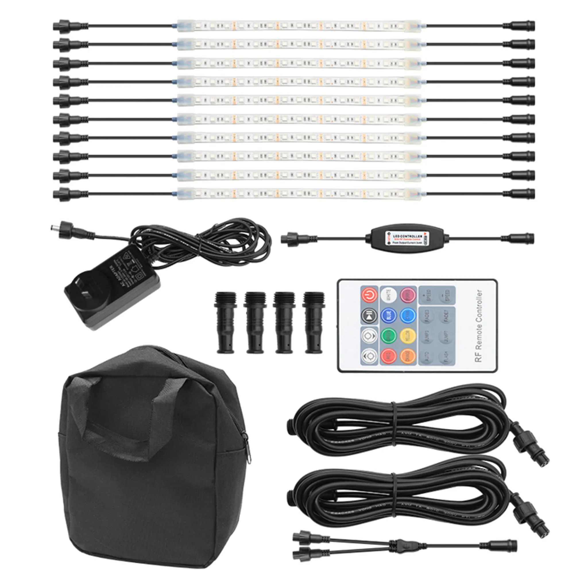 10 Bar LED Strip Light Kit Bundle