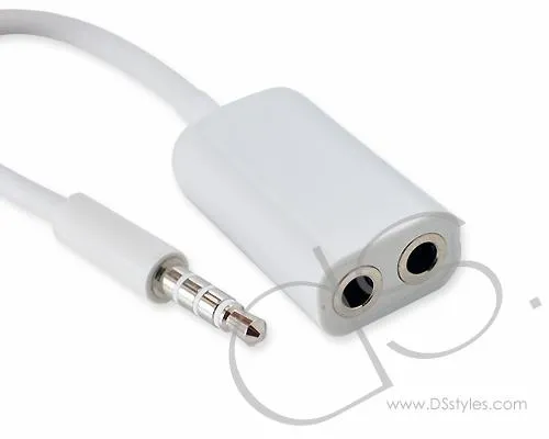 3.5mm Splitter Cable for Stereo Audio Headphone