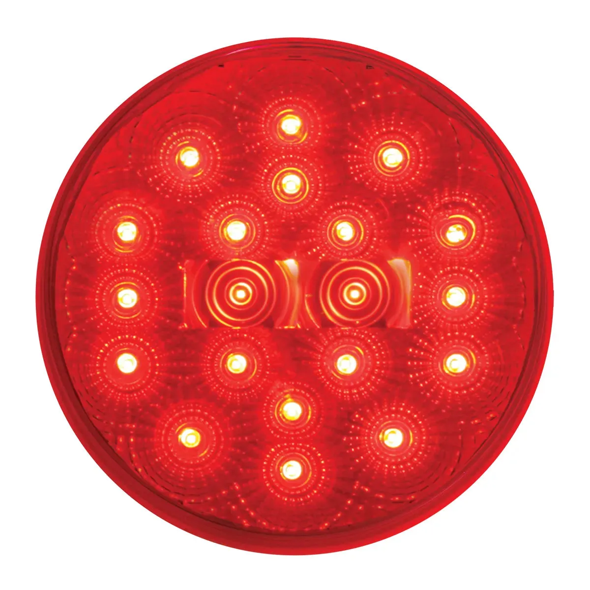 4" LOW PROFILE SPYDER RED 20-LED LIGHT W/ PLUG, RED LENS