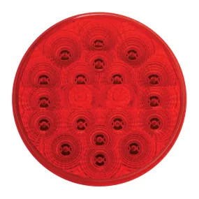 4" LOW PROFILE SPYDER RED 20-LED LIGHT W/ PLUG, RED LENS