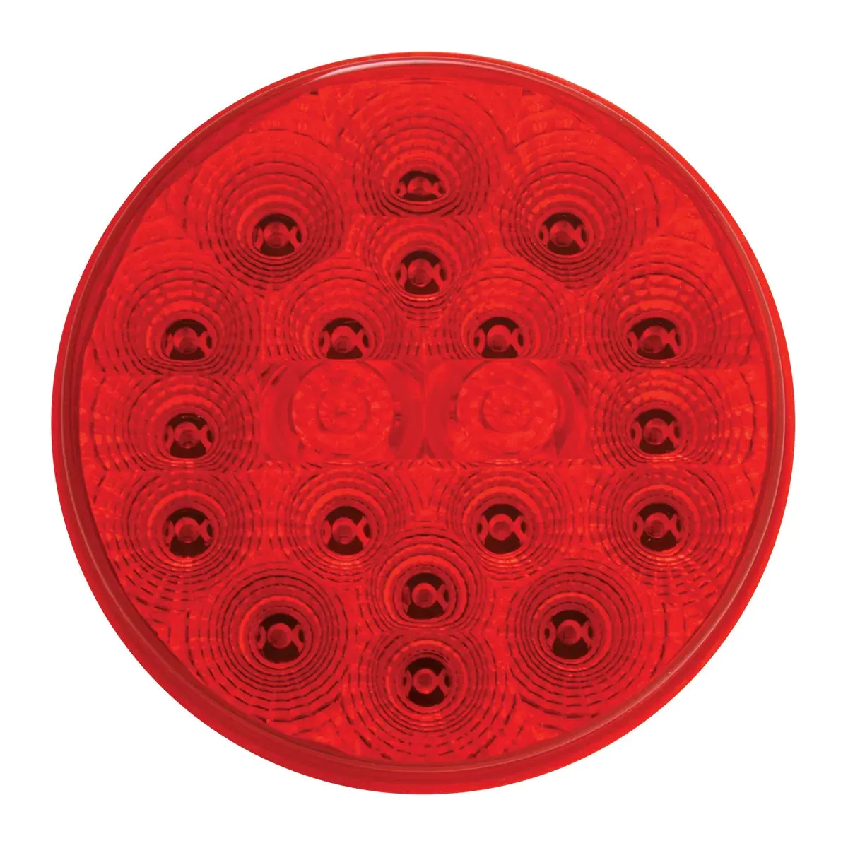 4" LOW PROFILE SPYDER RED 20-LED LIGHT W/ PLUG, RED LENS