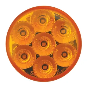 76660BP 2.5" LOW PROFILE SPYDER AMBER 7 LED MARKER LIGHT, AMBER LENS