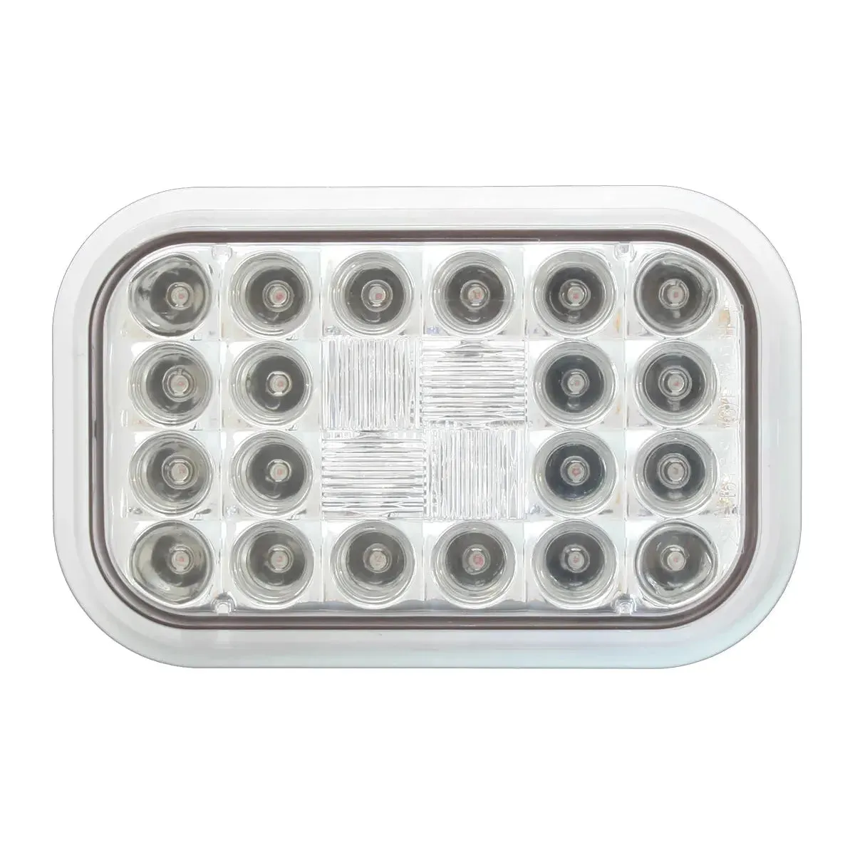 77183 Rectangular Pearl LED Light (RED/CLEAR) #77183