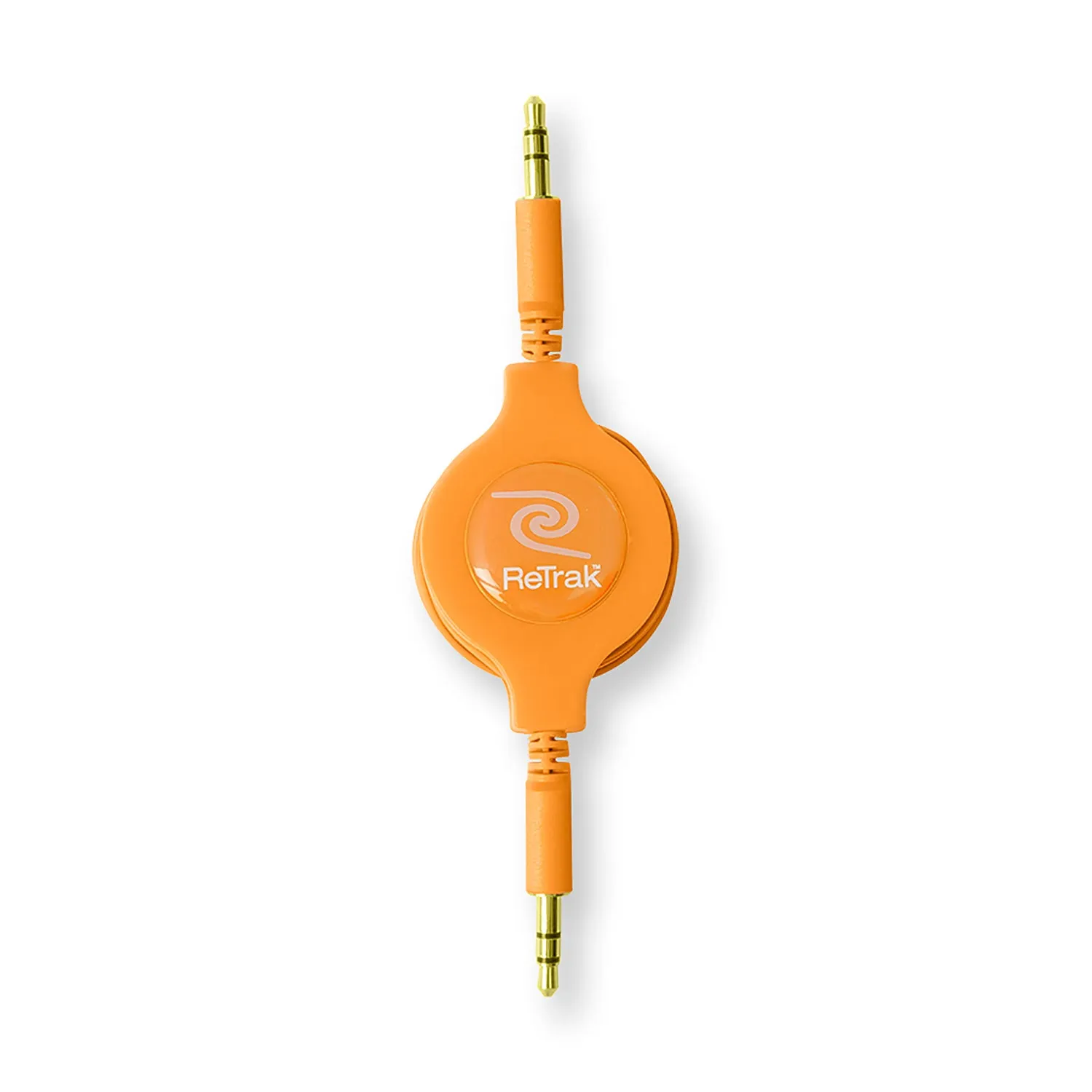 Audio Auxiliary Cord | Retractable Aux Cord | Orange