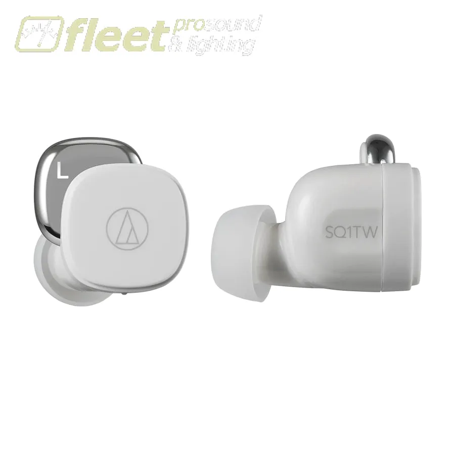 Audio-Technica Consumer ATH-SQ1TWWH True Wireless In-Ear Headphones