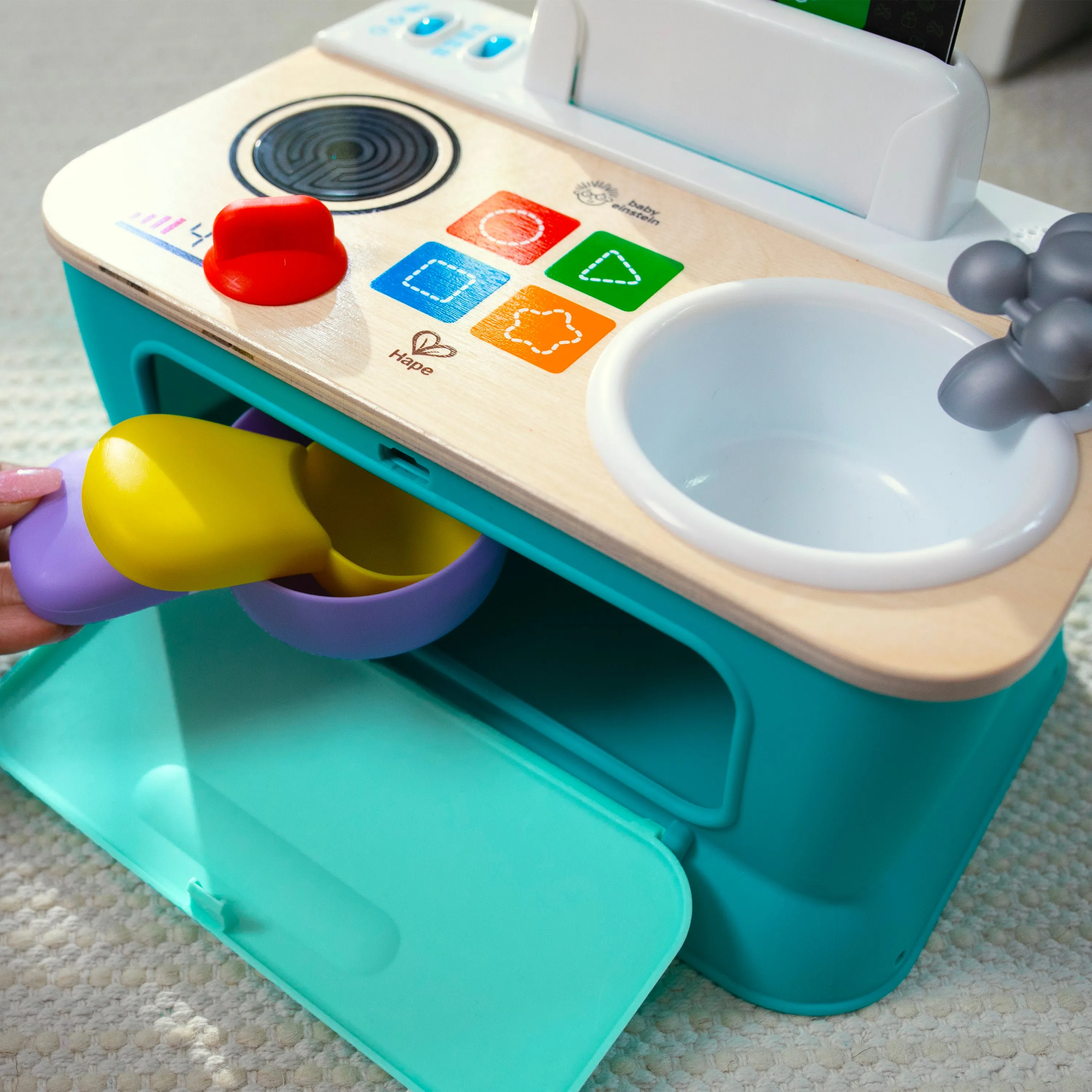 Baby Einstein   Hape Magic Touch Kitchen Pretend to Cook Toy, Ages 9 Months and Up