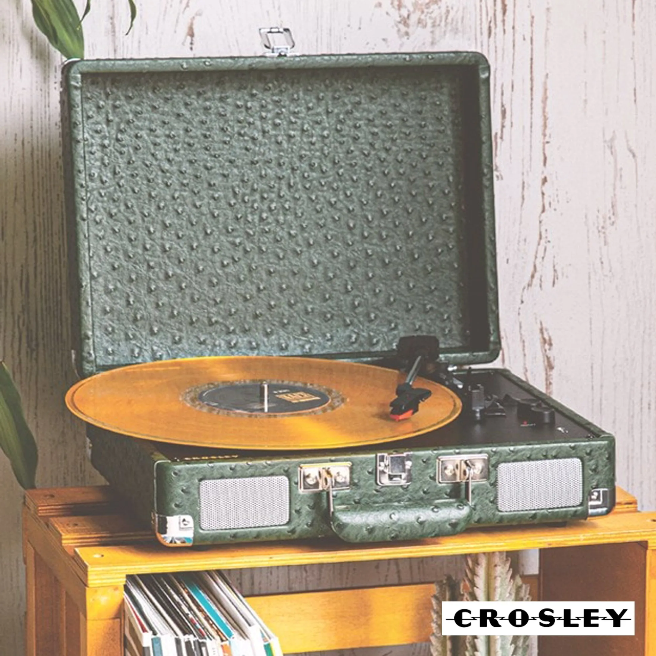 Bluetooth Turntable 3-Speed, Built-In Speakers, Portable - Crosley