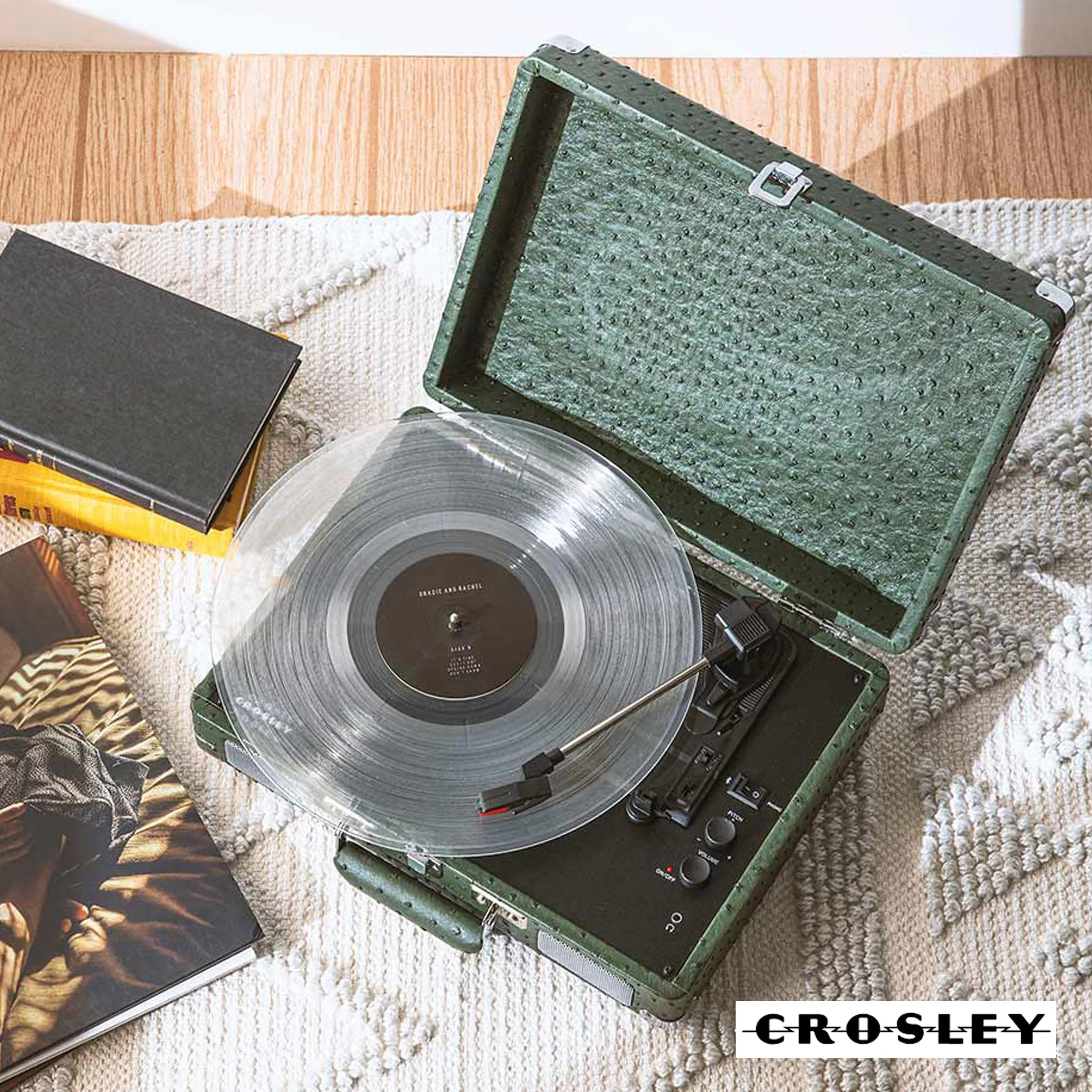 Bluetooth Turntable 3-Speed, Built-In Speakers, Portable - Crosley