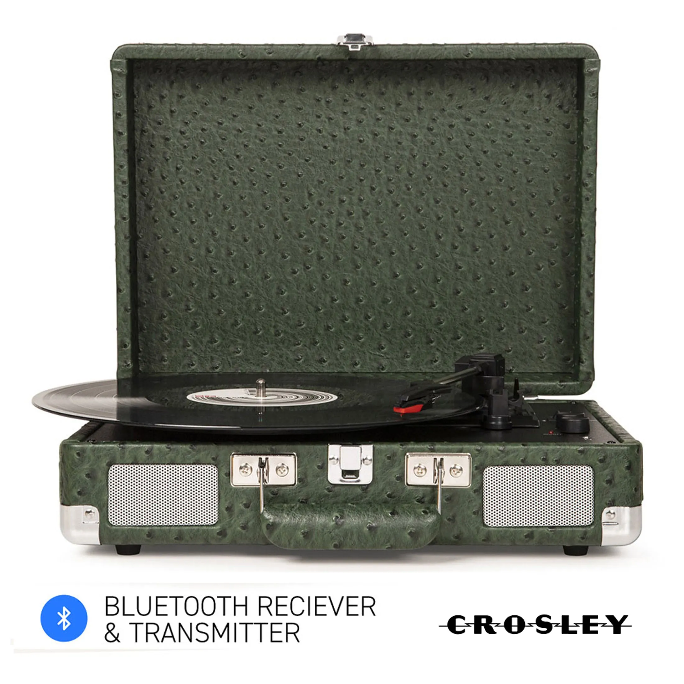 Bluetooth Turntable 3-Speed, Built-In Speakers, Portable - Crosley