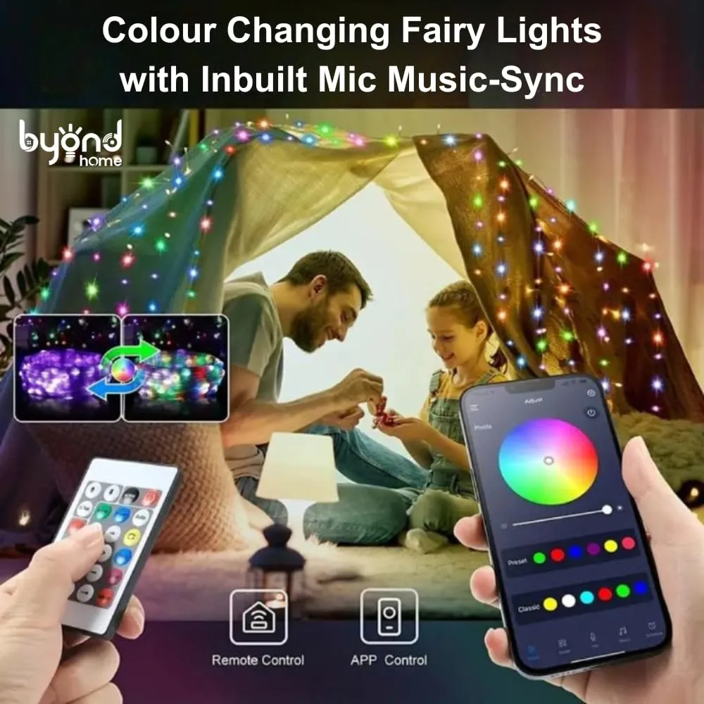 Byond RGB Dreamcolor Fairy Lights with IP68 Waterproof(10 Mtr)