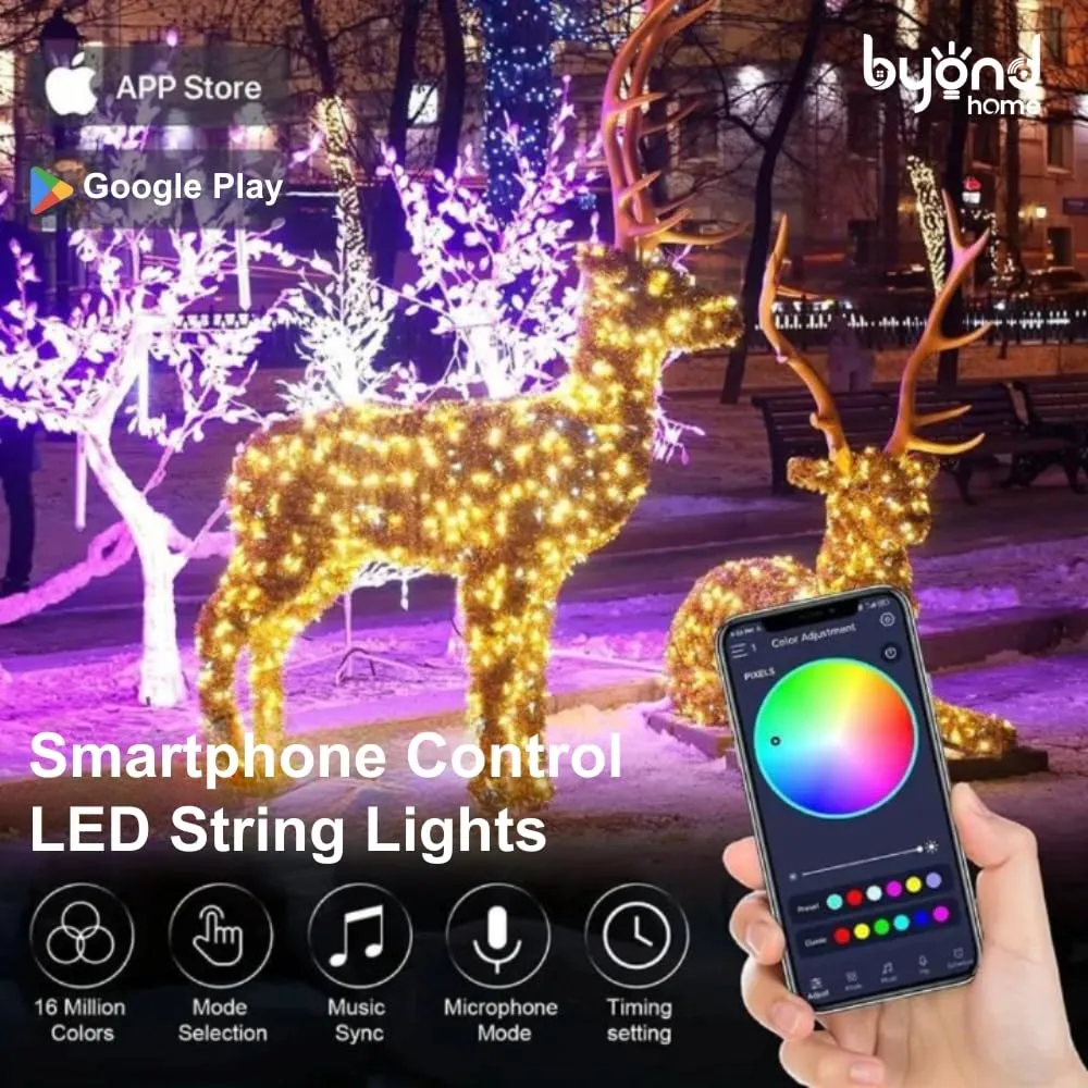 Byond RGB Dreamcolor Fairy Lights with IP68 Waterproof(10 Mtr)