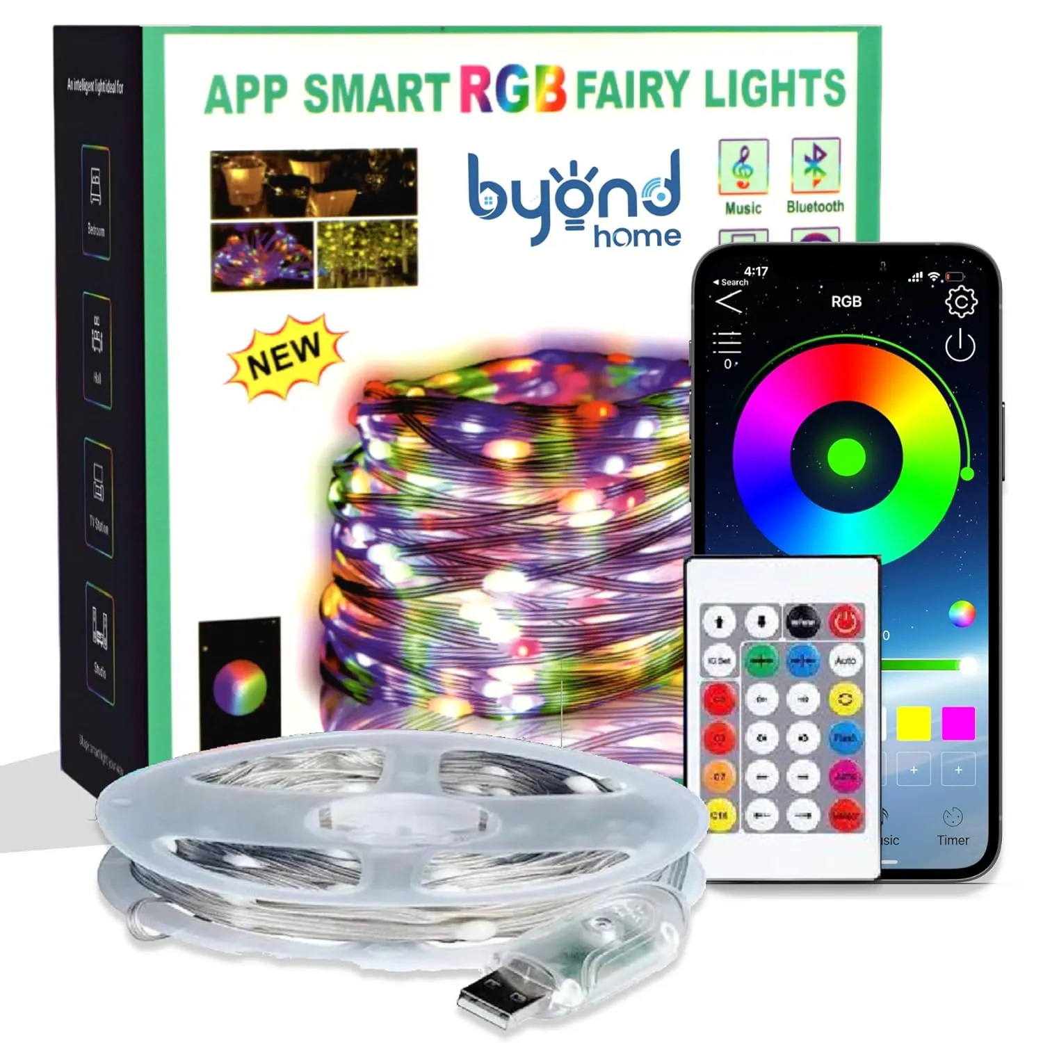 Byond RGB Dreamcolor Fairy Lights with IP68 Waterproof(10 Mtr)