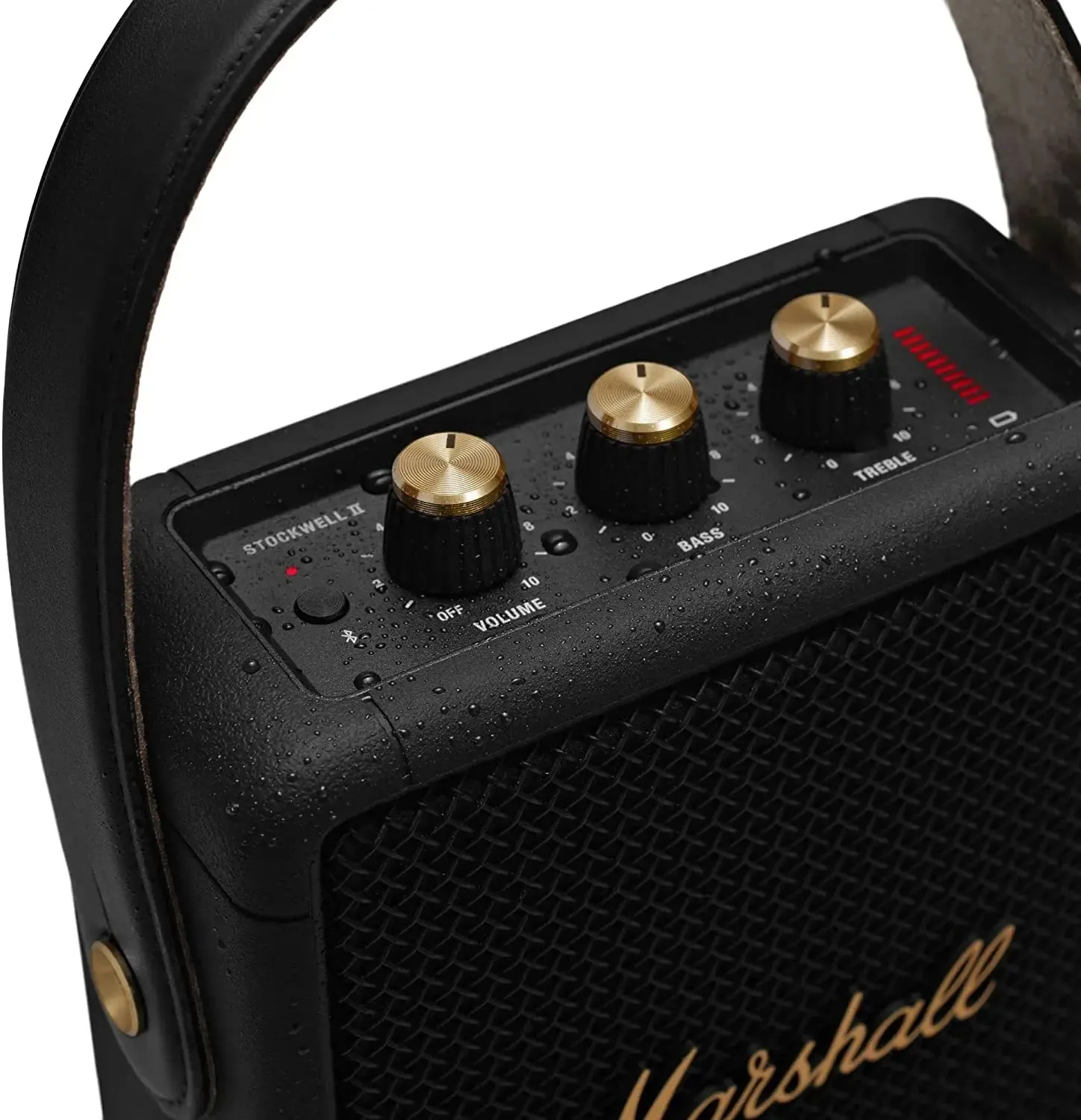 Certified Refurbished - Marshall Stockwell II Portable Bluetooth Speaker - Black and Brass