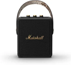 Certified Refurbished - Marshall Stockwell II Portable Bluetooth Speaker - Black and Brass