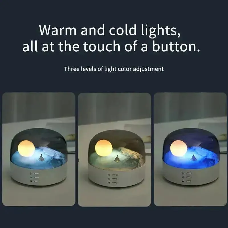 Crescent Night Light With Soothing Music