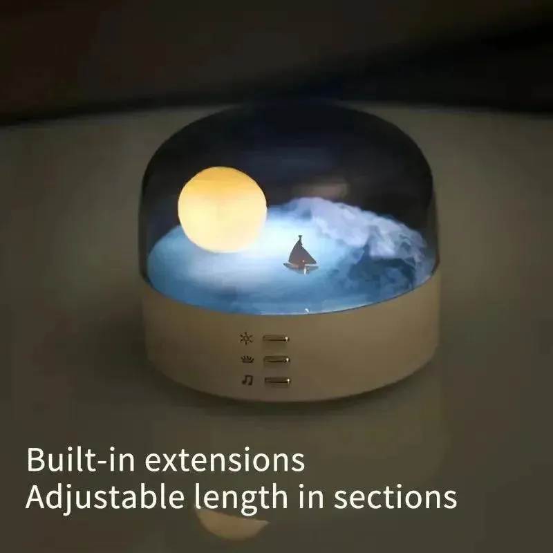 Crescent Night Light With Soothing Music