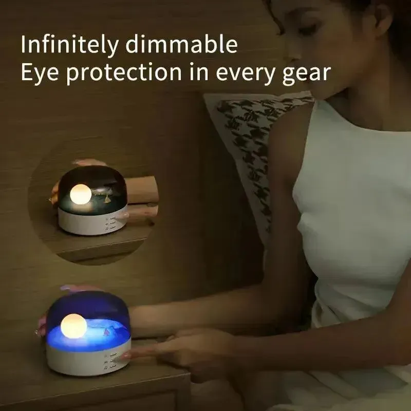 Crescent Night Light With Soothing Music