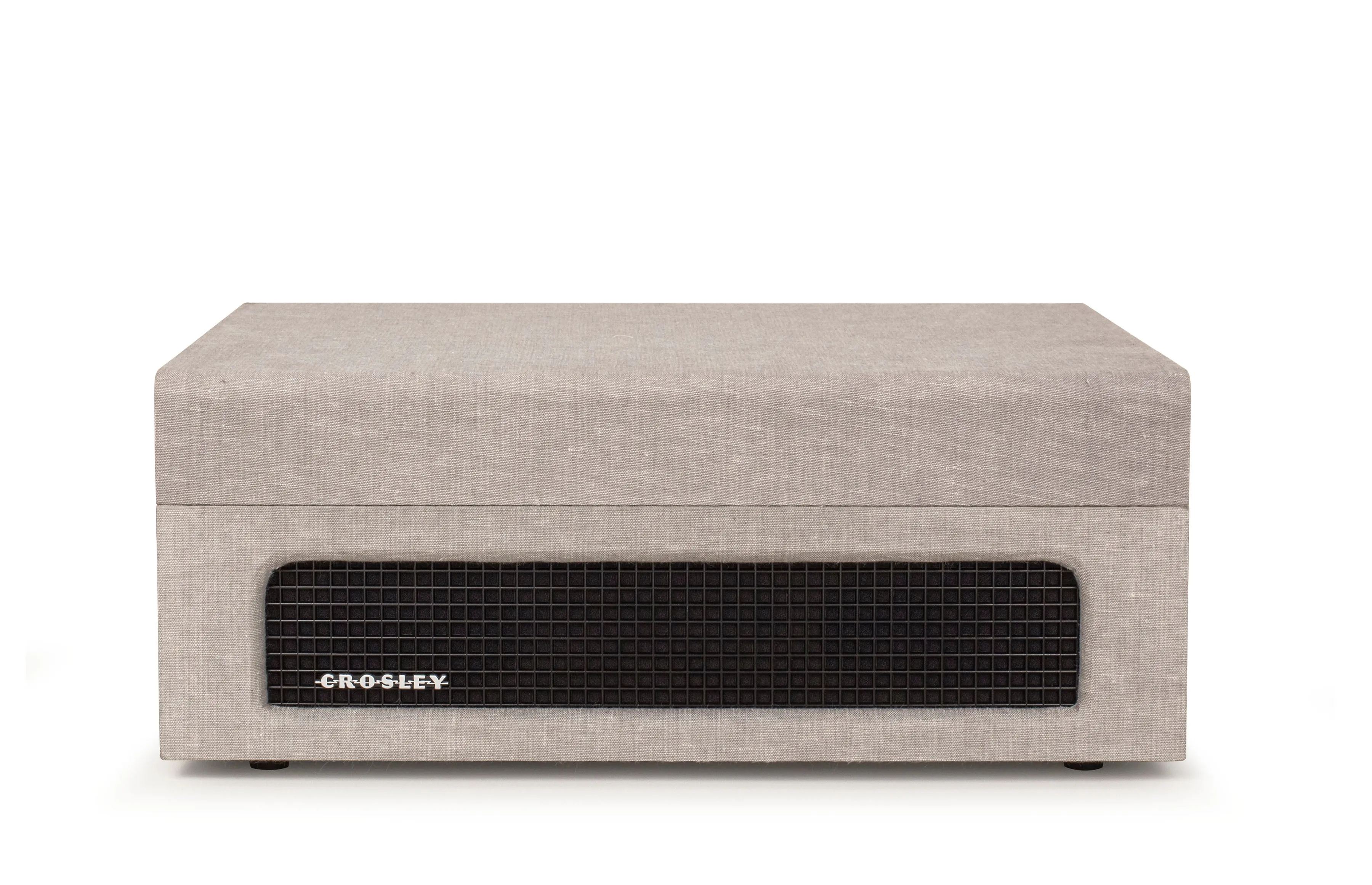 Crosley Voyager Bluetooth Portable Turntable - Grey   Bundled Crosley Record Storage Display Stand