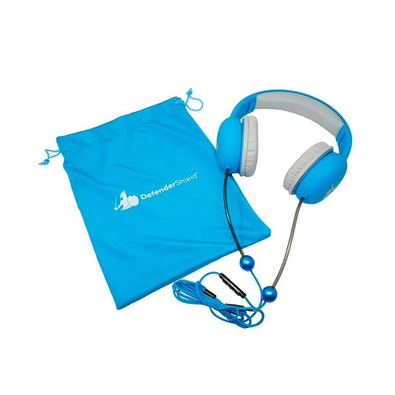 DefenderShield EMF Radiation-Free Air Tube Kids Headphones