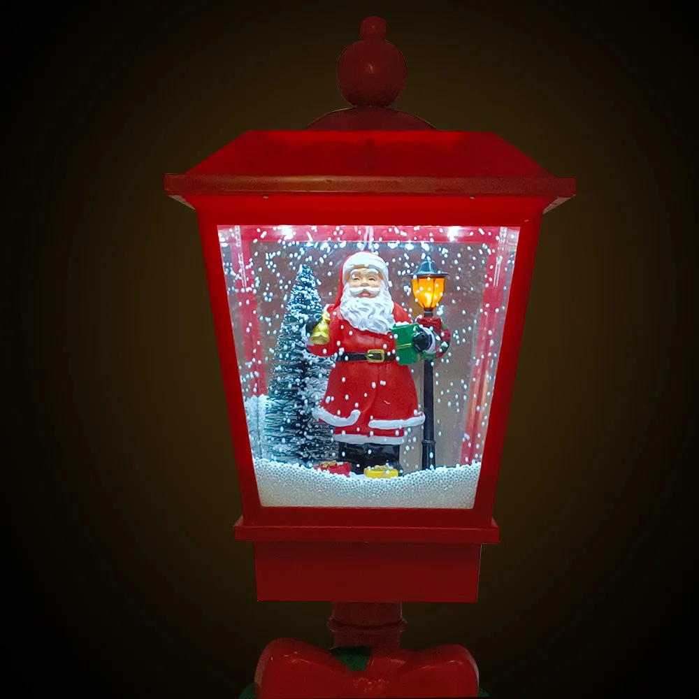 Electric Snow Musical Street Light Lamp Post Christmas Decor