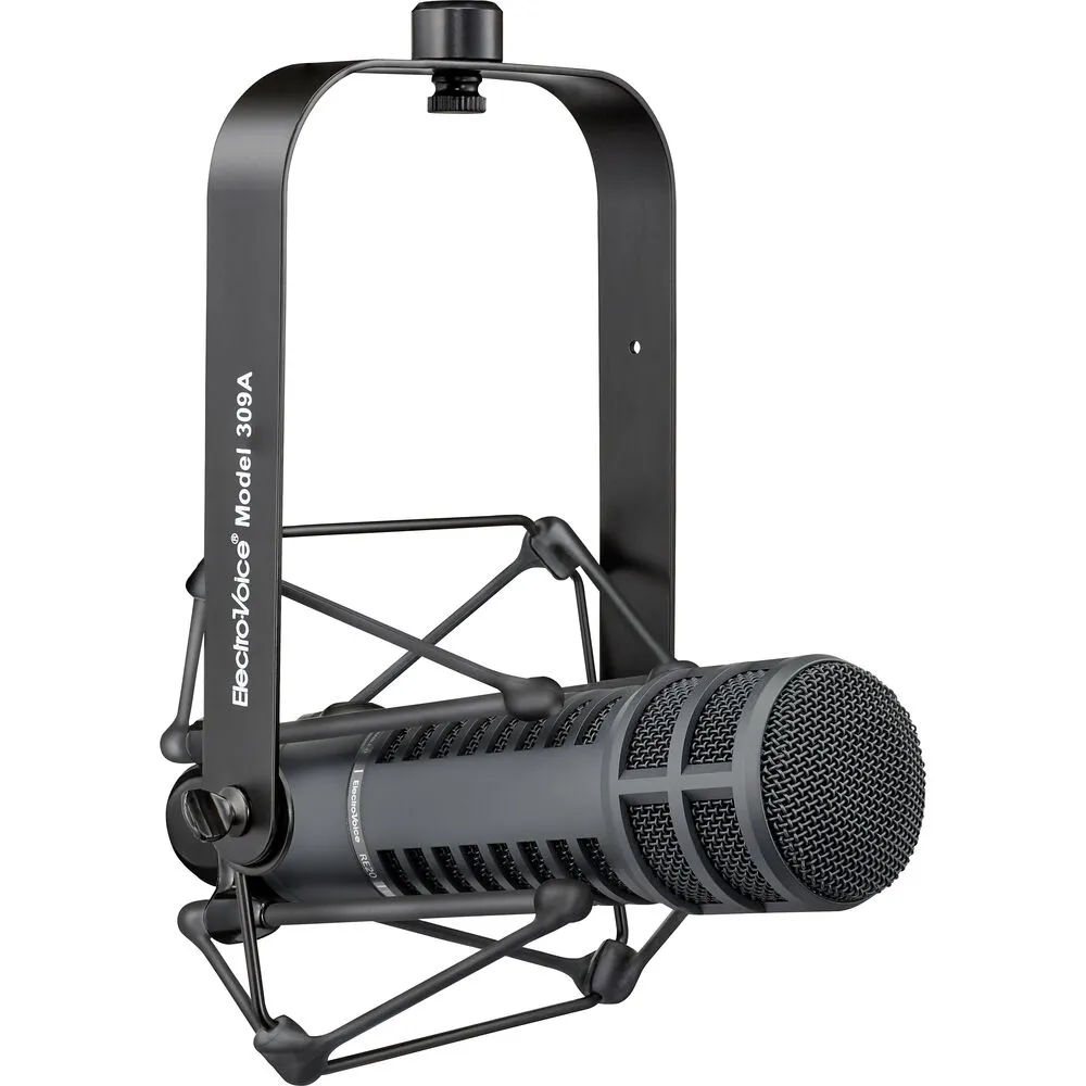 Electro-Voice RE20 Dynamic Microphone Broadcaster Kit (Black) F.01U.388.793