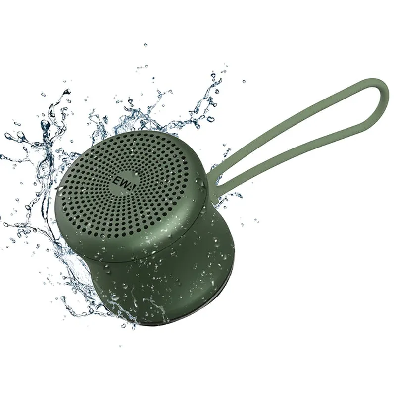 Enhanced Bass Radiator Mini Bluetooth Speaker with IPX7 Waterproof, Highly Portable Design, and Travel Case