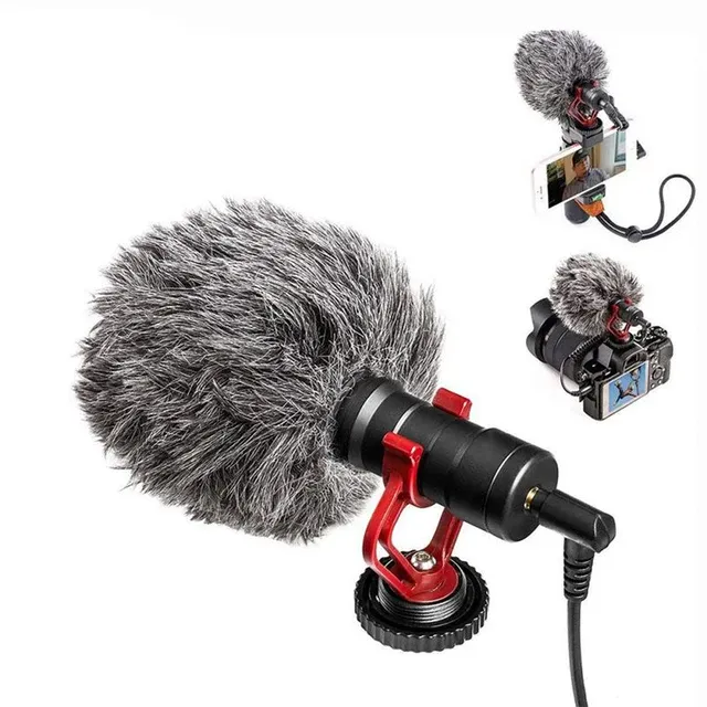 Hridz MG1 Cardioid Shotgun Lavalier Microphone For Camera Smartphone