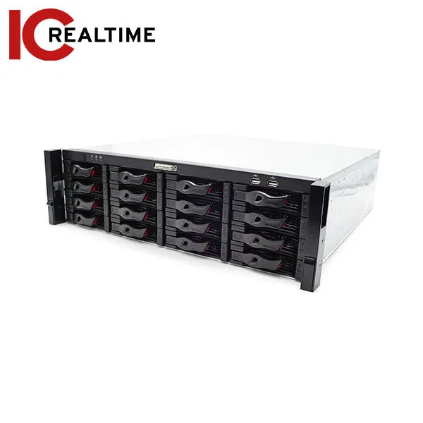 IC Realtime - NVR-EL128-4U12MP1 / 128Ch Rack-Mount NVR / 160TB Max (Starting At 10TB HDD) / 4xRJ45 / 12MP IP Support / 384Mbps Bandwidth