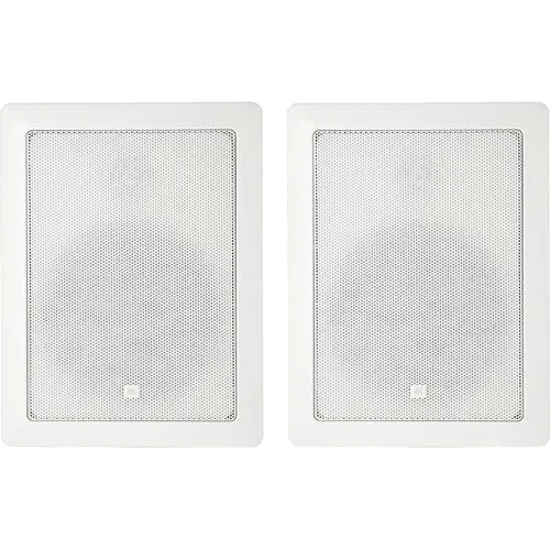 JBL Control 128WT 8" 2-Way 120W In-Wall 70V/100V Speakers (Pair, White)