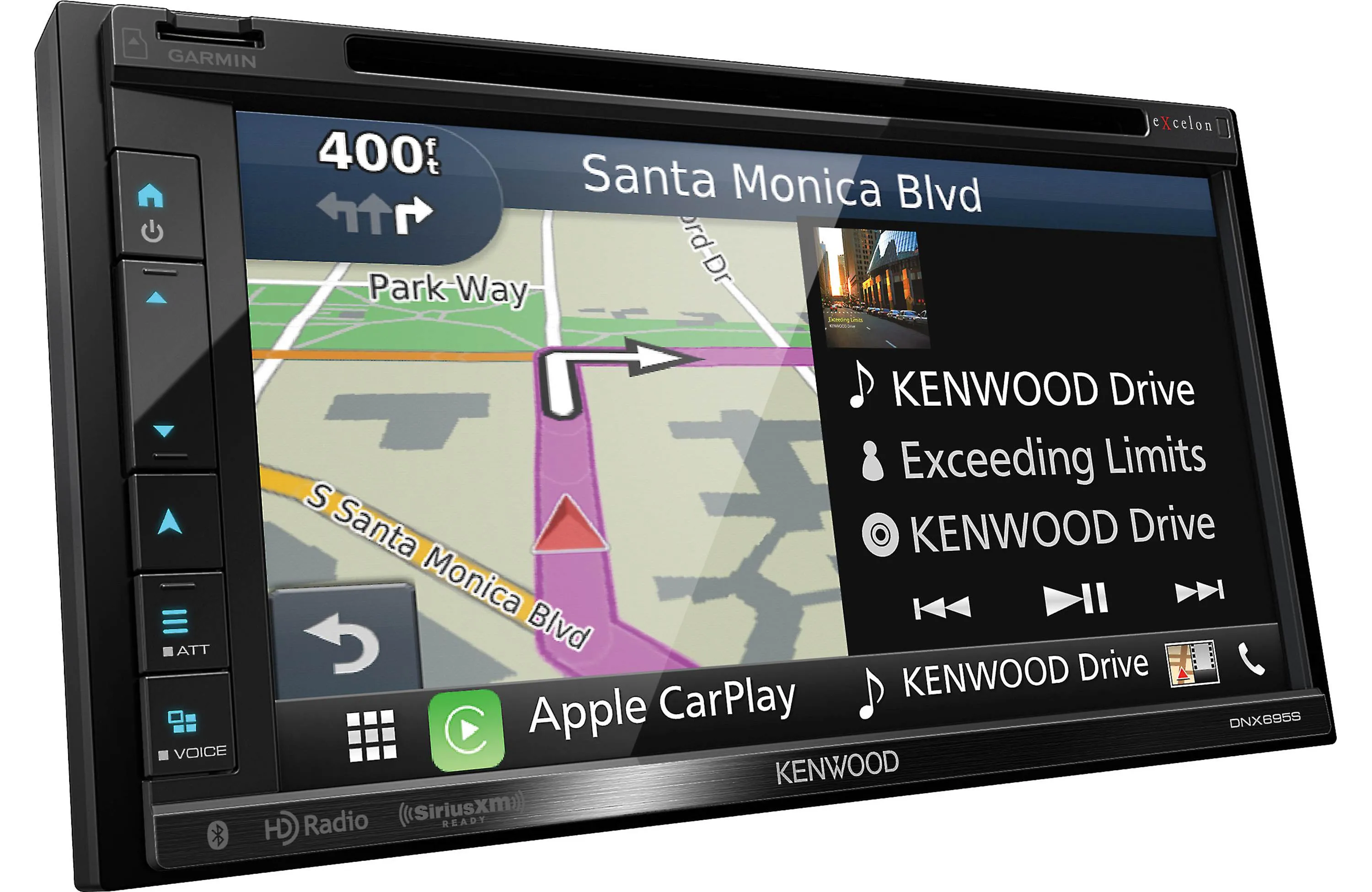 Kenwood DNX695S 6.8" AV Navigation System with Bluetooth & HD Radio