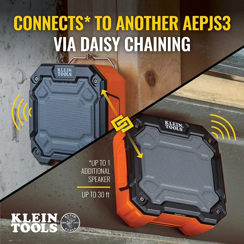 Klein AEPJS3 Bluetooth Jobsite Speaker with Magnet and Hook