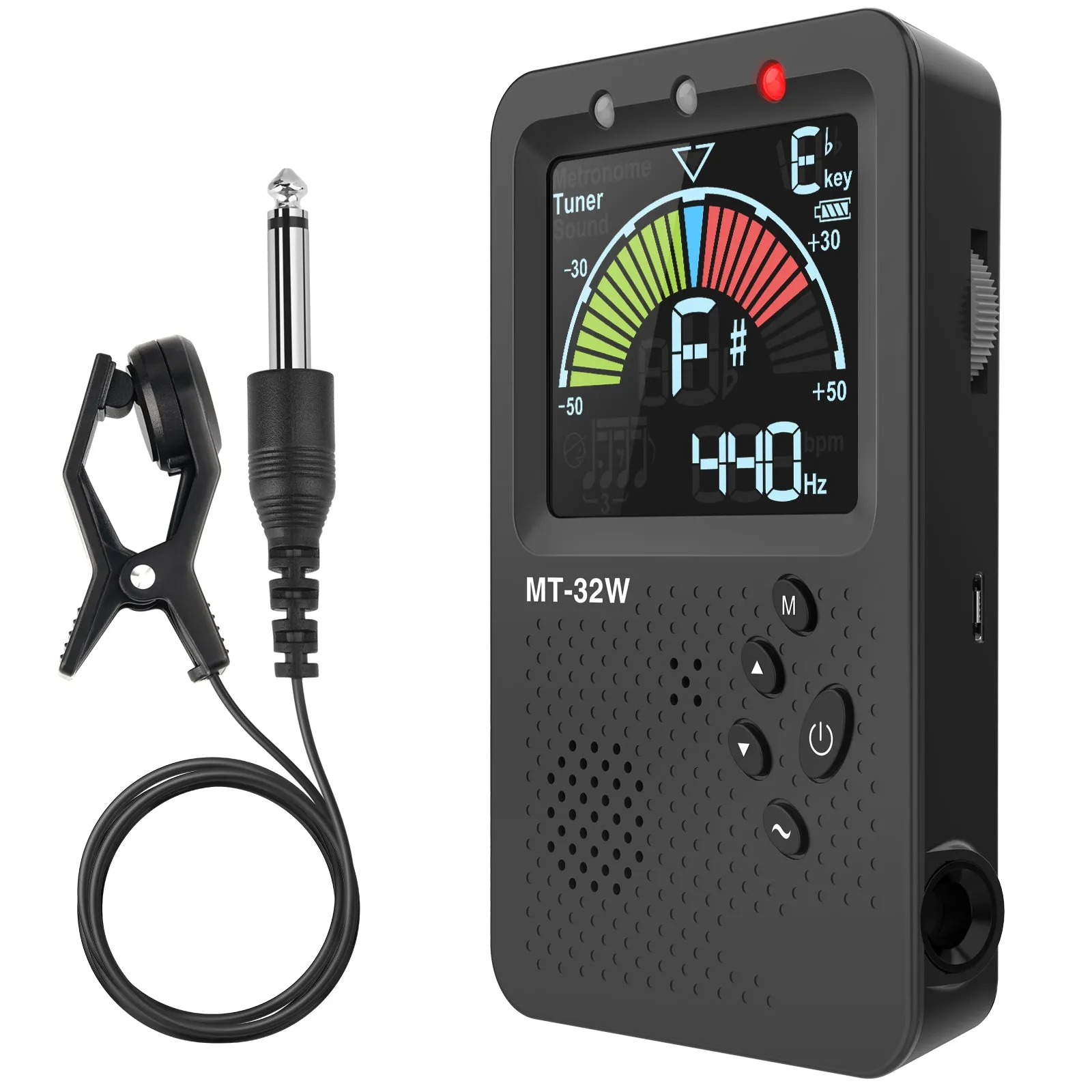 LEKATO MT-32W 3-In-1 Rechargeable Metronome Tuner Tone Generator