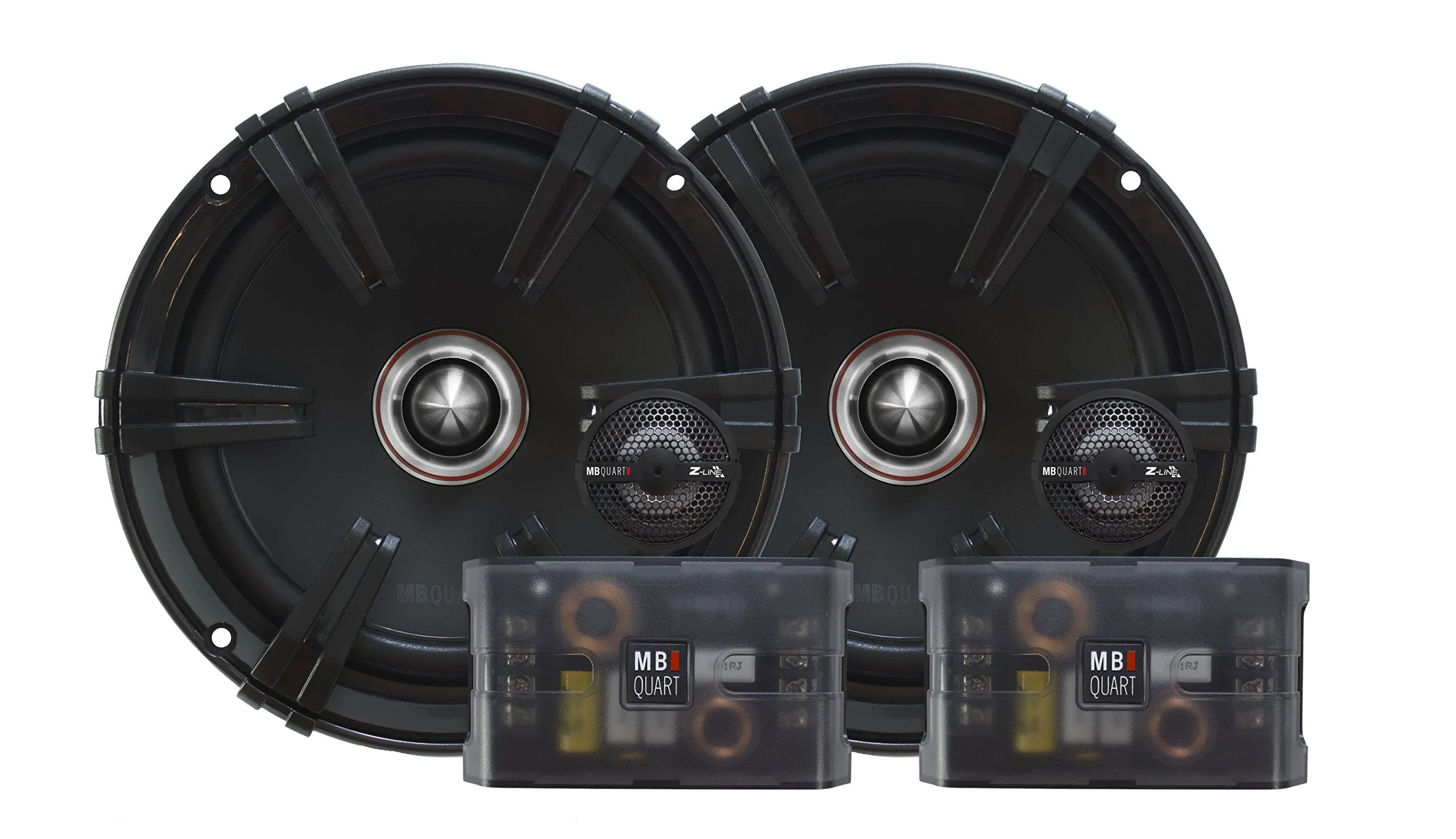 MB Quart - Zc1-216, 6.5 Inch 2 Way Speaker System, Ceramic Coated, Titanium Tweeter, Easy Installation Car Audio