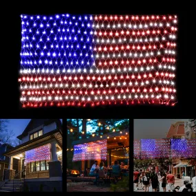 OPT7 LED American Flag Net Light Kit with 420 Super Bright LEDs