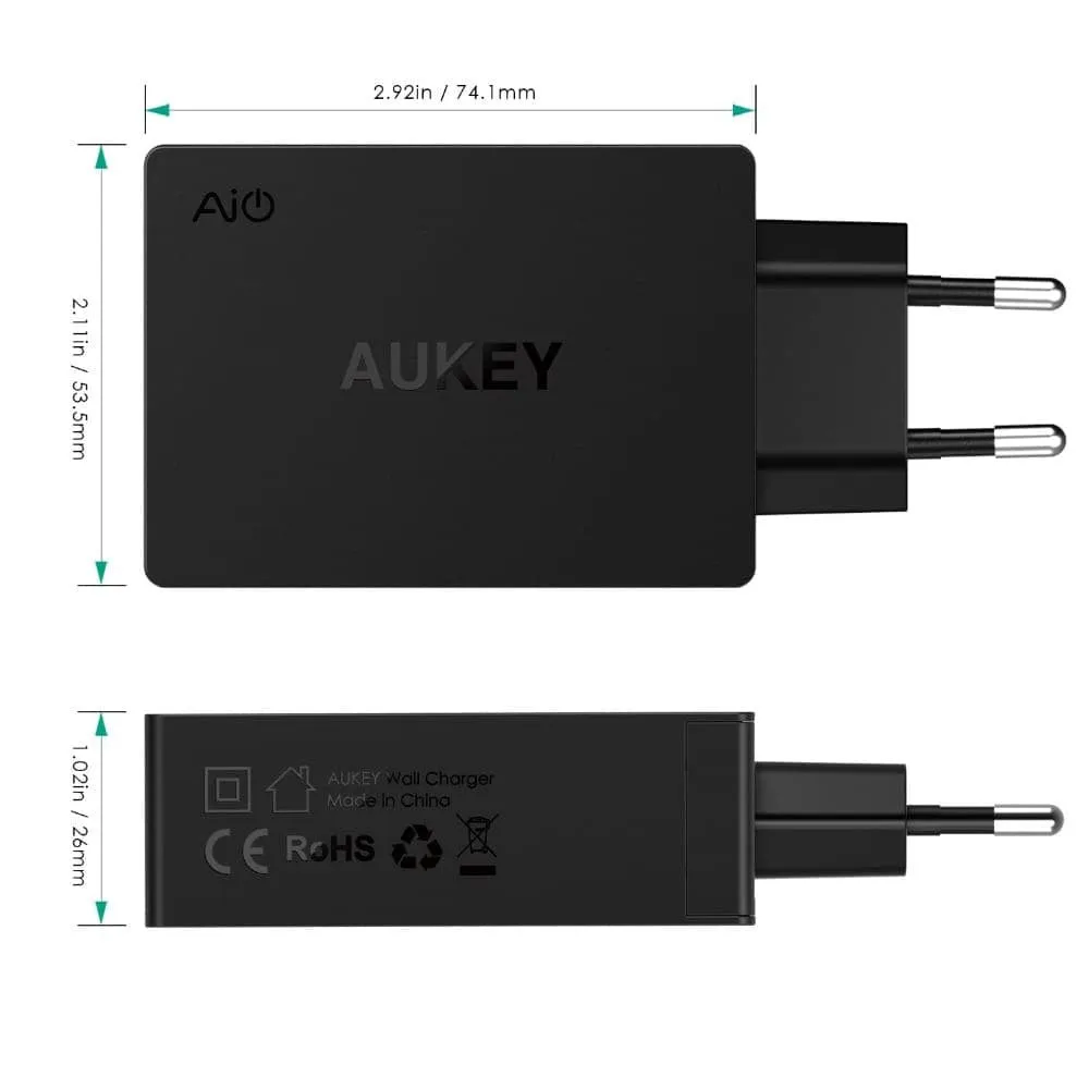 PA-Y4 42W Qualcomm Quick Charge 3.0 3 USB C Travel Charger