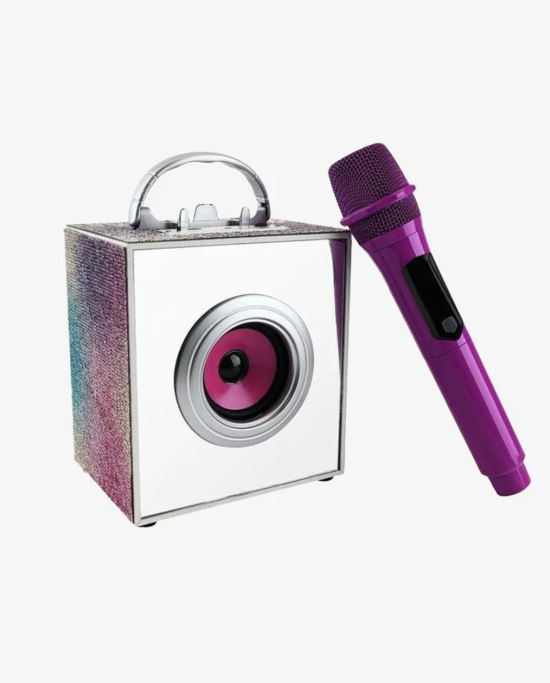 Pop Star Infinity Lights & Speaker Karaoke Set in Purple