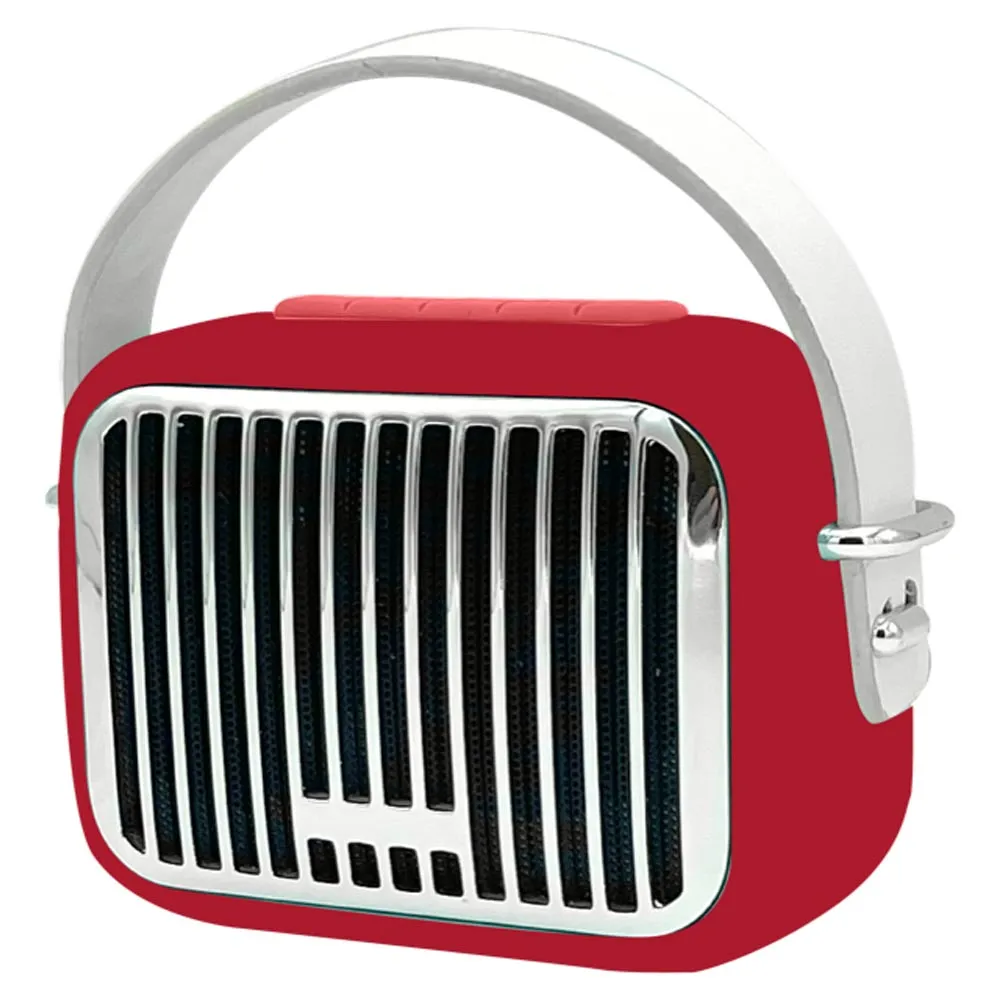 Retro Red Mini Wireless Bluetooth Speaker