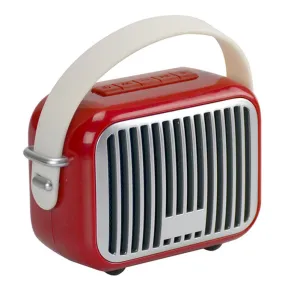 Retro Red Mini Wireless Bluetooth Speaker