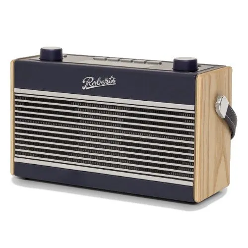 Roberts Rambler BTS DAB DAB  FM RDS Stereo Digital Radio with Bluetooth Alarms and ECO Power Saving Mode Navy Blue