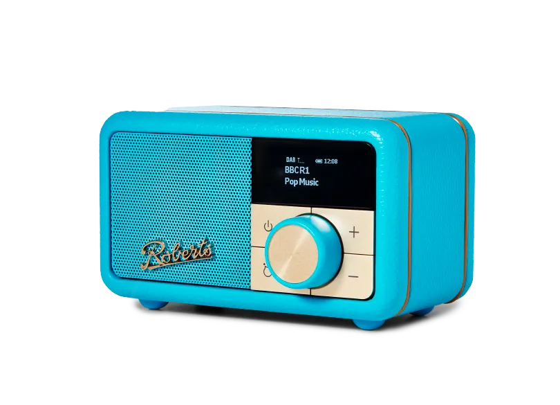 Roberts Revival Petite DAB DAB  Bluetooth Rechargeable Digital Radio Electric Blue