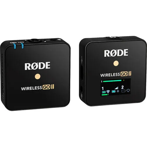 RODE Wireless GO II Compact Digital Wireless Microphone System/Recorder (2.4 GHz, Black)