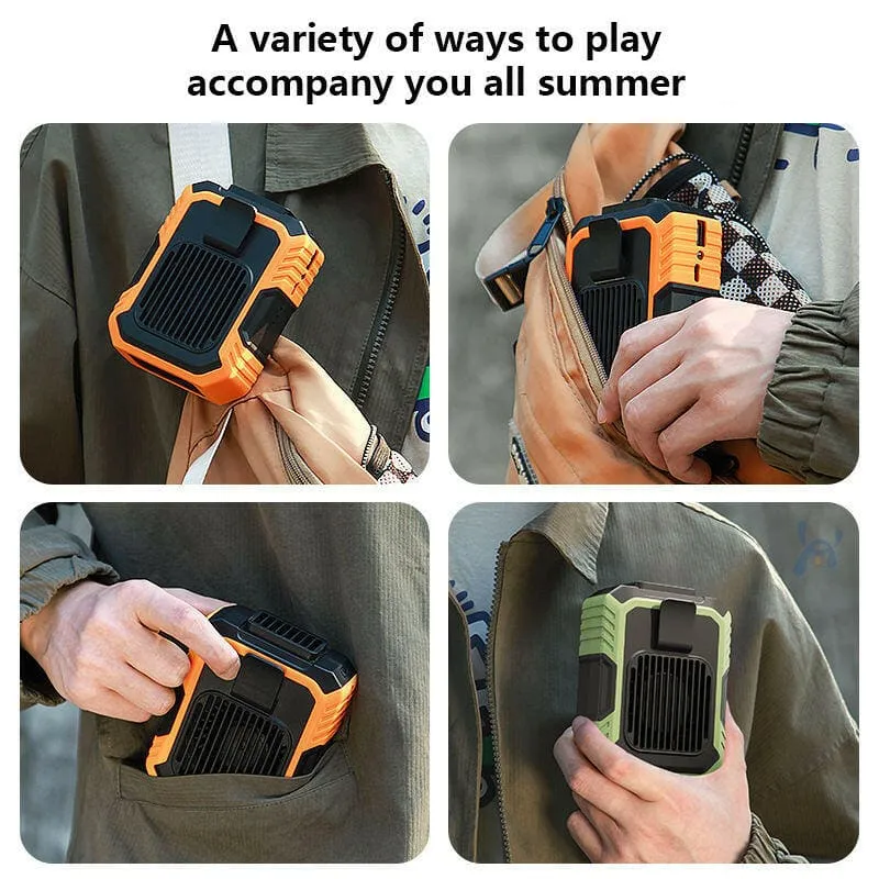 Rugged Portable Clip on Waist Fan with Power Bank Feature