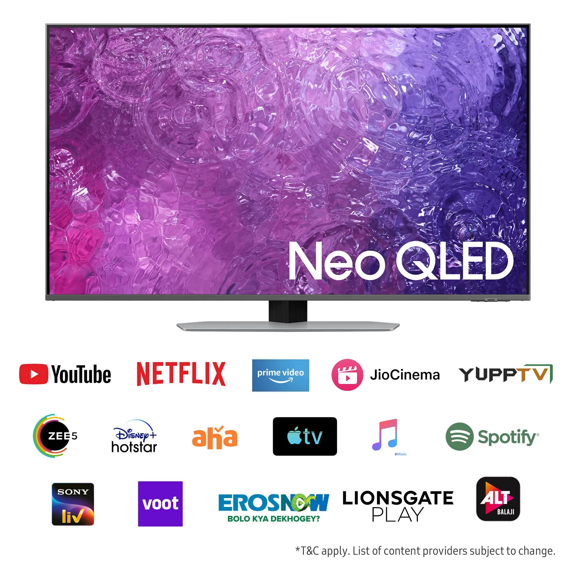 Samsung 163 cm (65 inches) 4K Ultra HD Smart Neo QLED TV QA65QN90CAKLXL (Carbon Silver)