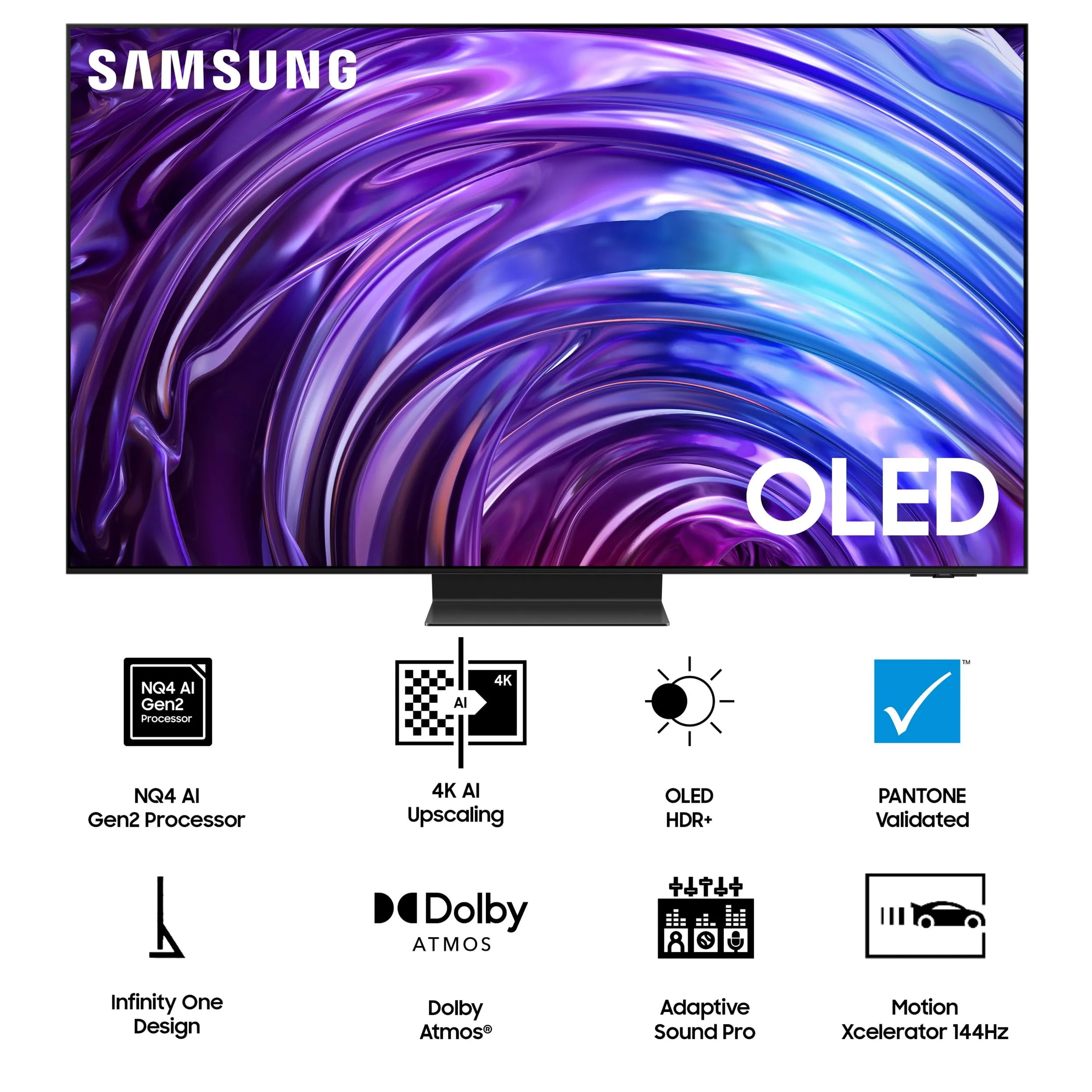 Samsung 163 cm (65 inches) 4K Ultra HD Smart OLED TV QA65S95DAULXL (Graphite Black)