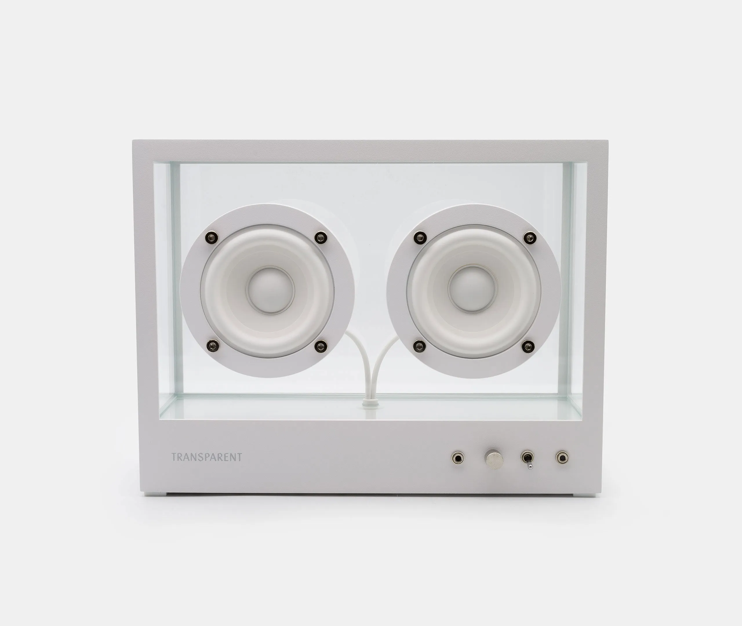 Small Transparent Speaker - White