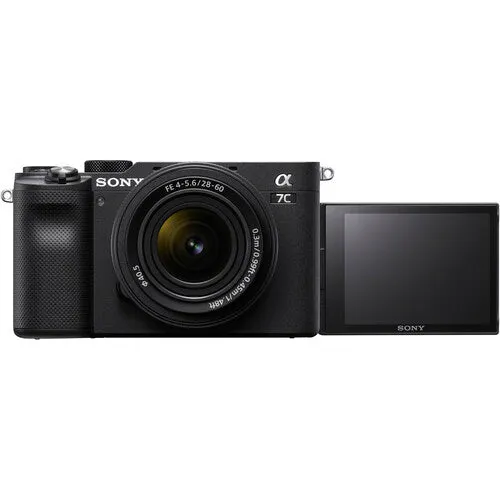 Sony A7C Full-Frame Compact Mirrorless Camera, FE 28-60mm F/4-5.6, Black