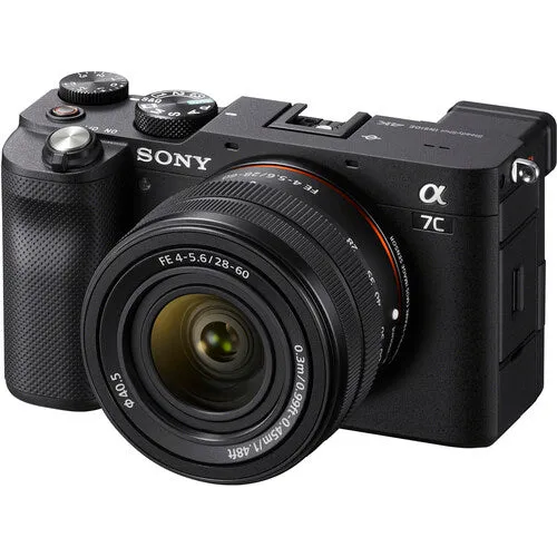 Sony A7C Full-Frame Compact Mirrorless Camera, FE 28-60mm F/4-5.6, Black